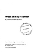 Book cover for Urban Crime Prevention