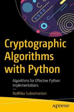 Cover of Cryptographic Algorithms with Python