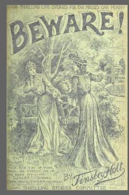 Cover of Journal Vintage Penny Dreadful Book Cover Reproduction Beware