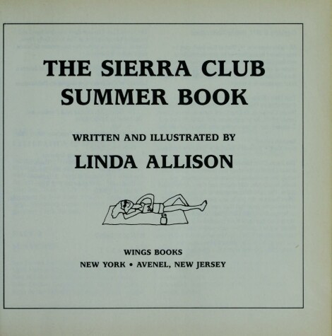 Book cover for The Sierra Club's Summer Book