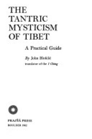 Cover of Tantric Mysticism Tibet