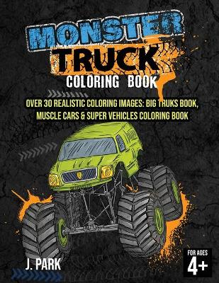 Book cover for Monster Truck Coloring Book