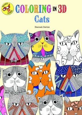 Book cover for Coloring in 3D Cats