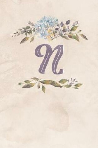 Cover of Vintage Floral Monogram Journal - N