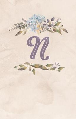 Book cover for Vintage Floral Monogram Journal - N