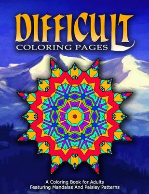 Book cover for DIFFICULT COLORING PAGES - Vol.6