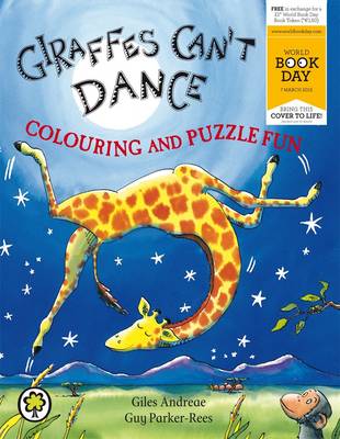 Book cover for Giraffes Can't Dance Colouring and Puzzle Fun