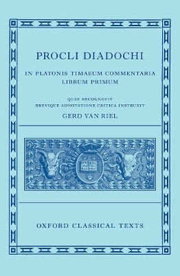 Book cover for Procli Diadochi