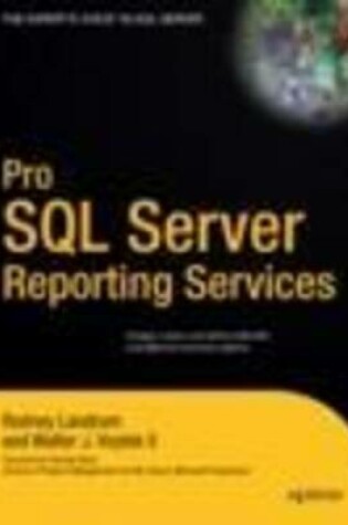 Cover of Pro SQL Server Reporting Services