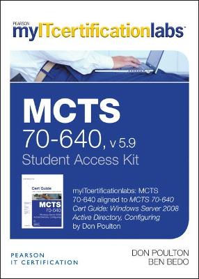 Book cover for MCTS 70-640 Cert Guide v5.9 MyITCertificationlab -- Access Card