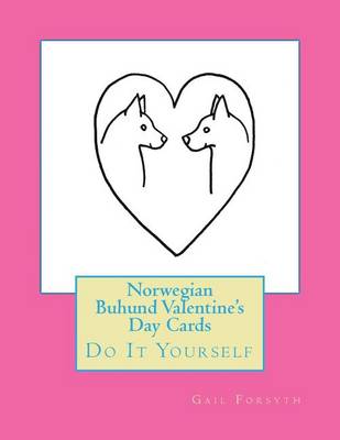 Book cover for Norwegian Buhund Valentine's Day Cards