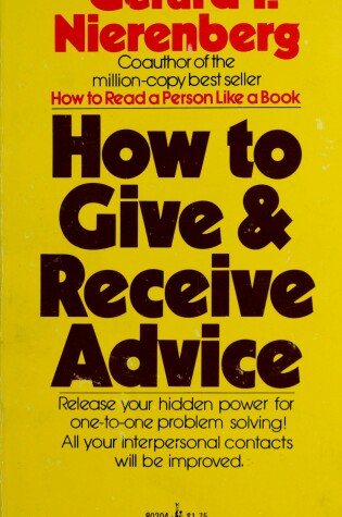 Cover of How to Give & Receive Advice