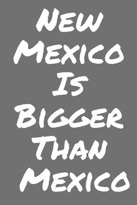 Book cover for New Mexico Is Bigger Than Mexico