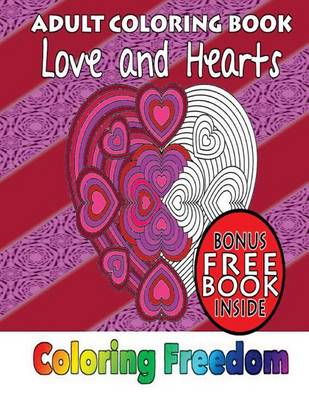 Book cover for Adult Coloring Books: Love and Hearts