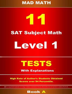 Book cover for SAT Subject Math Level 1 Tests 11 Book a