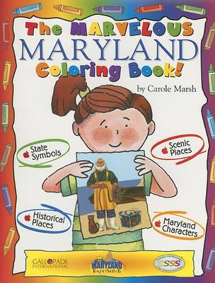 Book cover for The Marvelous Maryland Coloring Book!