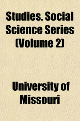 Cover of Studies. Social Science Series (Volume 2)