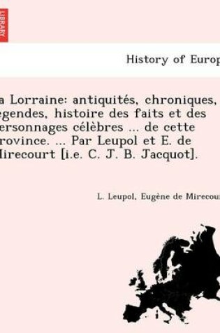 Cover of La Lorraine