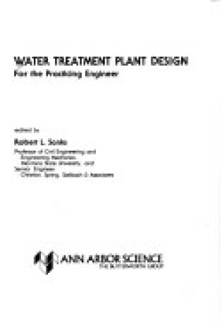 Cover of Water Treatment Plant Design for the Practicing Engineer