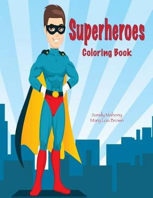 Book cover for Superheroes Coloring Book