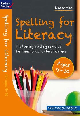 Book cover for Spelling for Literacy for ages 9-10