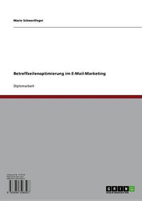 Book cover for Betreffzeilenoptimierung Im E-mail-Marketing