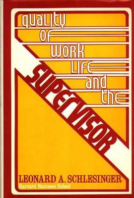 Book cover for Quality of Worklife and the Supervisor