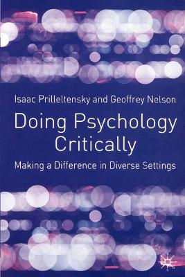 Book cover for Doing Psychology Critically