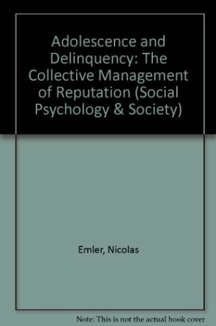 Cover of Adolescence and Delinquency