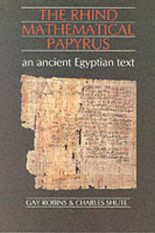 Cover of The Rhind Mathematical Papyrus