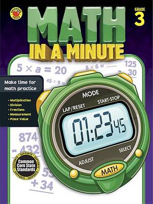 Book cover for Math in a Minute, Grade 3