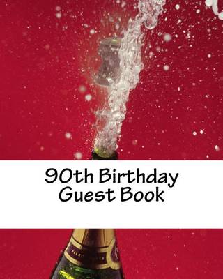 Book cover for 90th Birthday Guest Book