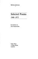 Book cover for Selected Poems, 1940-72