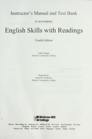 Cover of Im/TB Engl Skls +Rdgs