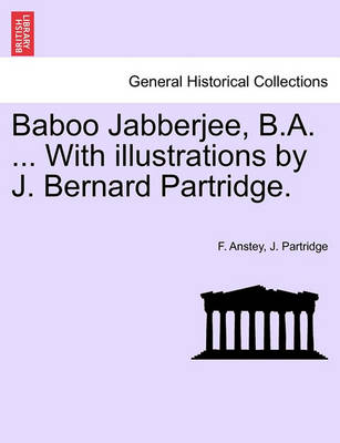 Book cover for Baboo Jabberjee, B.A. ... with Illustrations by J. Bernard Partridge.