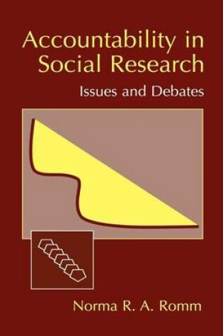 Cover of Accountability in Social Research: Issues and Debates