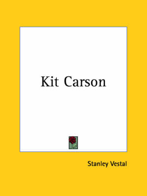 Book cover for Kit Carson (1928)