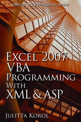 Book cover for Excel 2007 VBA Programming with XML and ASP