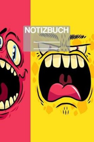 Cover of Notizbuch A5 Muster Monster Gesicht Face