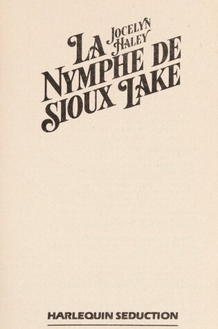 Cover of La Nymphe de Sioux Lake