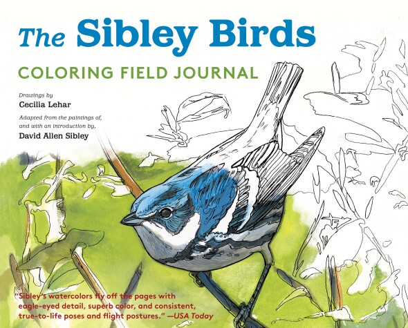 Book cover for The Sibley Birds Coloring Field Journal