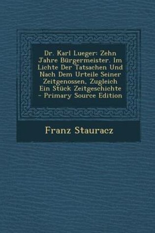 Cover of Dr. Karl Lueger