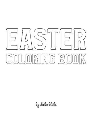 Book cover for Easter with Scissor Skills Coloring Book for Children - Create Your Own Doodle Cover (8x10 Softcover Personalized Coloring Book / Activity Book)