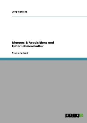 Book cover for Mergers & Acquisitions und Unternehmenskultur