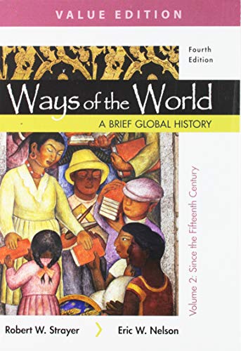 Book cover for Ways of the World: A Brief Global History, Value Edition, Volume II