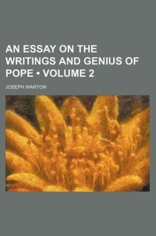 Cover of An Essay on the Writings and Genius of Pope (Volume 2)