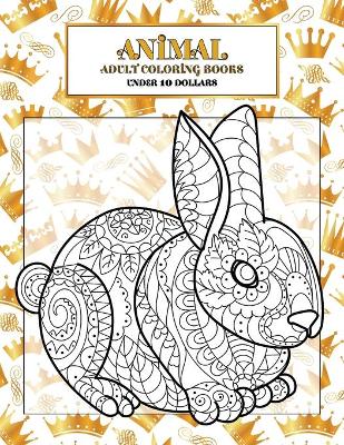 Book cover for Adult Coloring Books - Under 10 Dollars - Animal