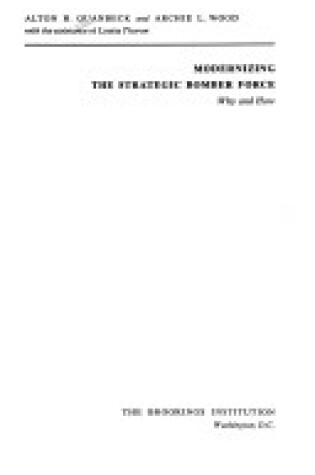 Cover of Modernizing the Strategic Bomber Force