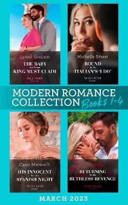 Book cover for Modern Romance March 2023 Books 1-4