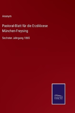 Cover of Pastoral-Blatt für die Erzdiöcese München-Freysing